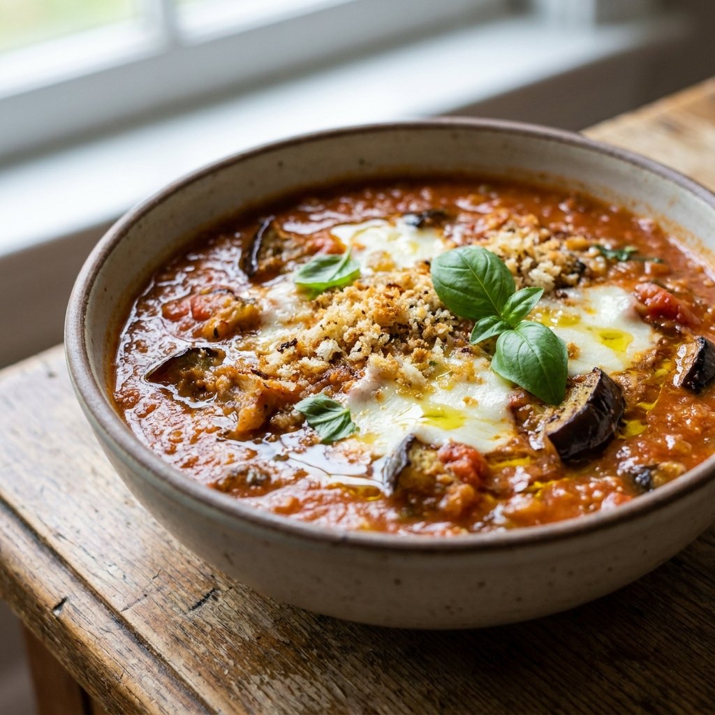 Eggplant Parmesan Soup Recipe: Creamy Italian Comfort in a Bowl 2026 12 Eggplant parmesan soup recipe