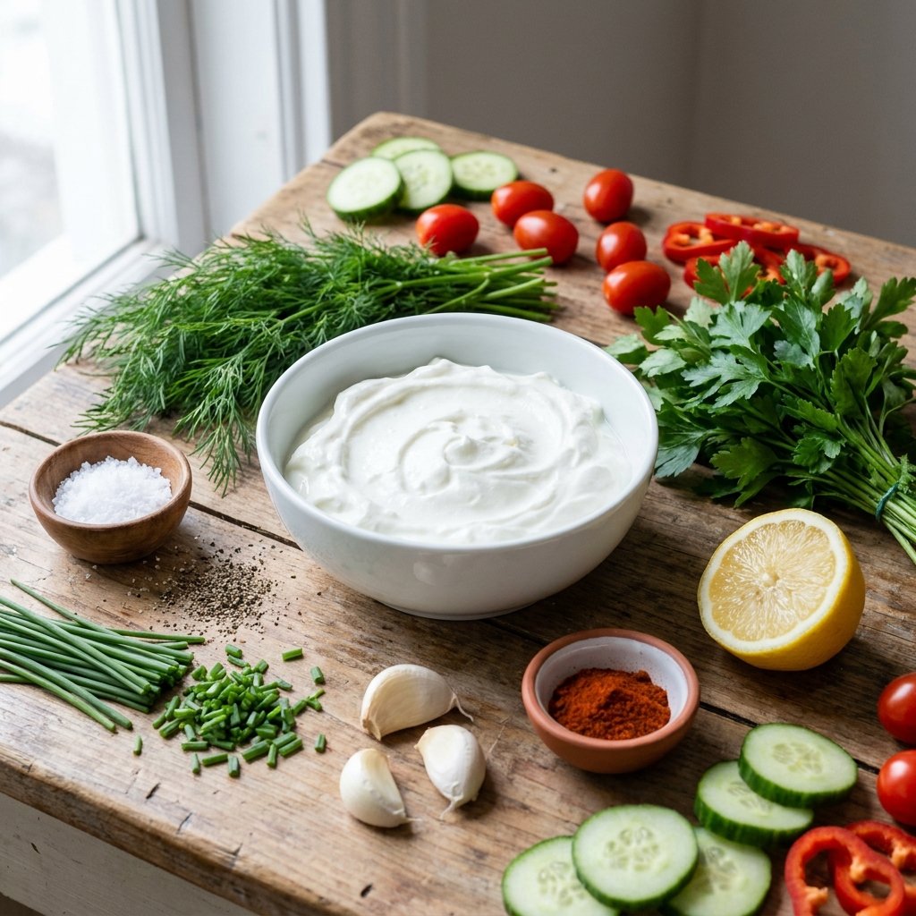 Savory Greek yogurt dip