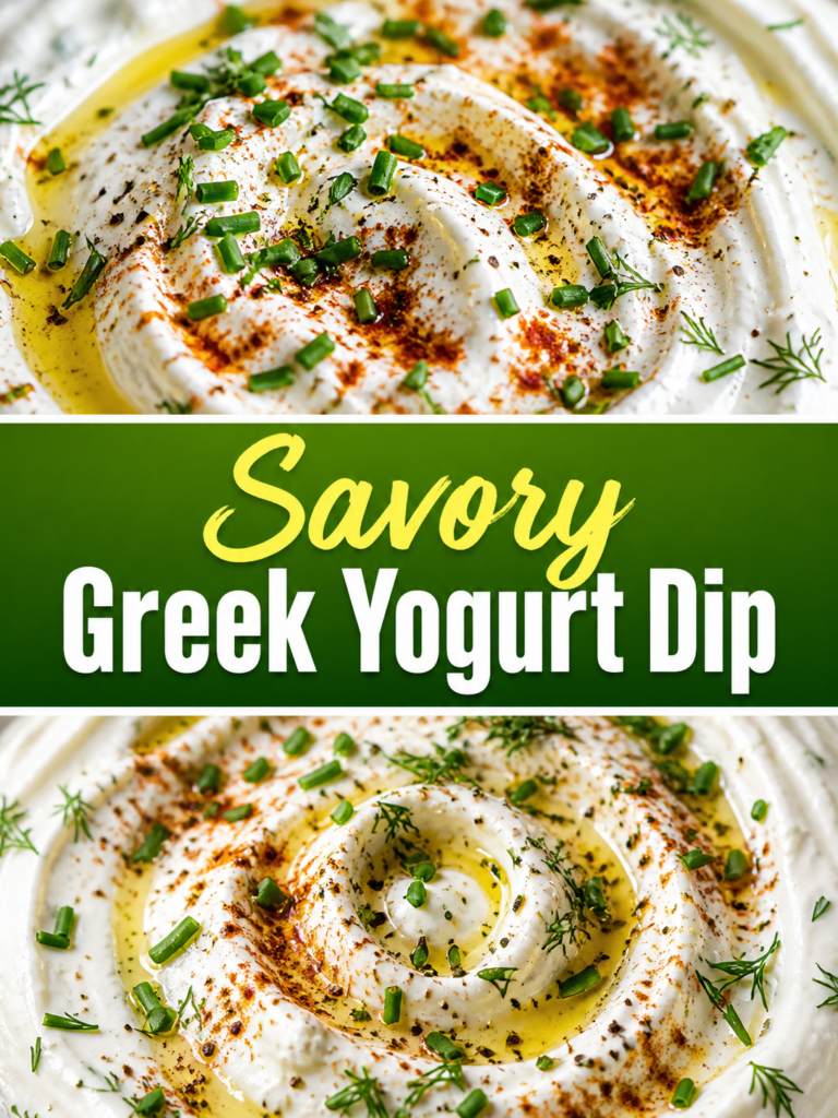 2 Savory Greek Yogurt Dip