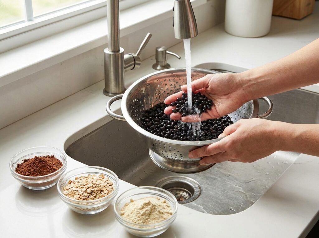 Black Bean Brownie Bites cooking… 202604301343