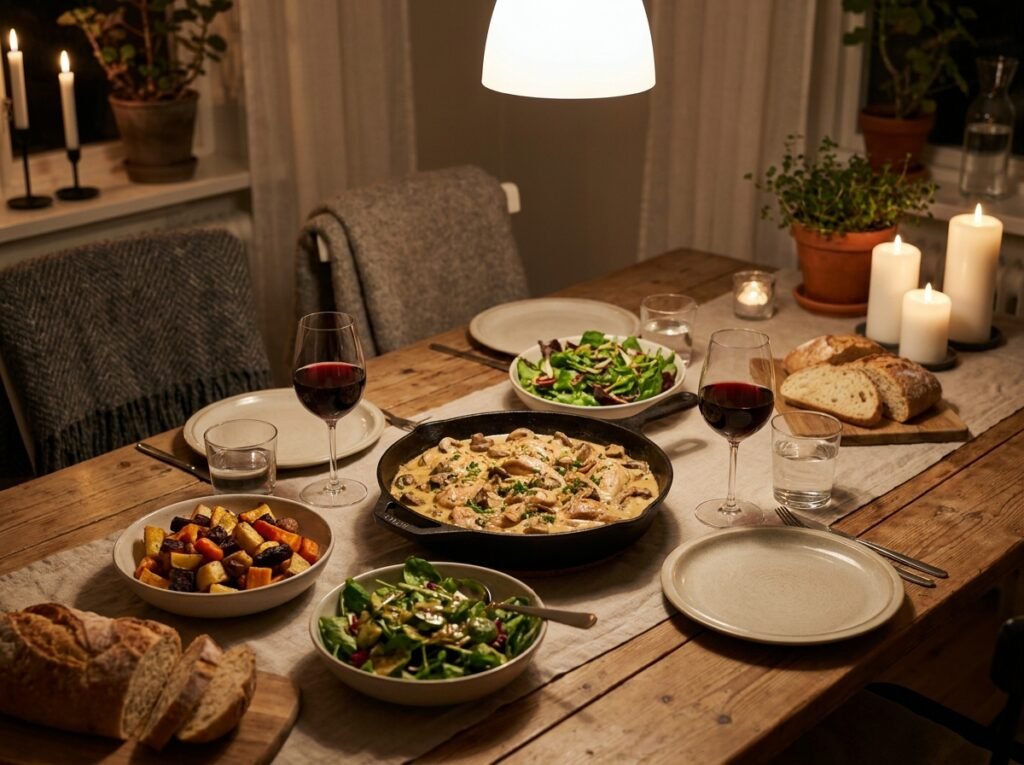 Chicken Mushroom Skillet Meal setup 202604301357