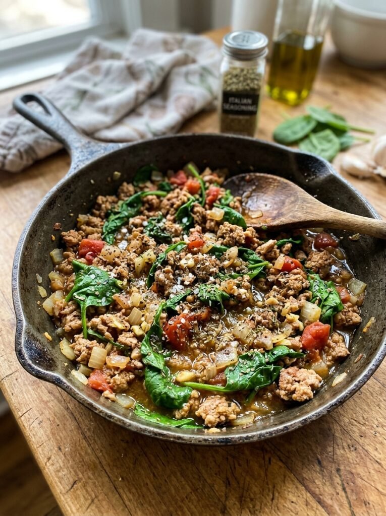 Ground Turkey Spinach 202604151514