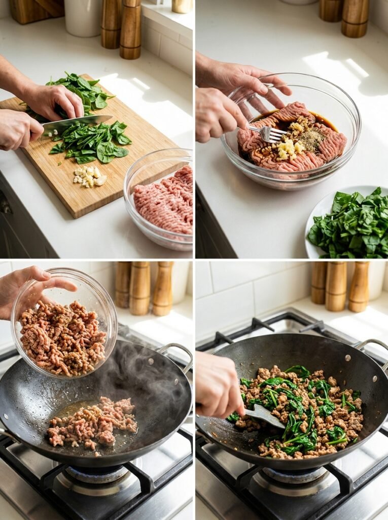 Simple Ground Turkey and Spinach Stir Fry: Easy, Healthy, and Delicious 14 Ground Turkey Spinach Stir Fry 202605011715 2