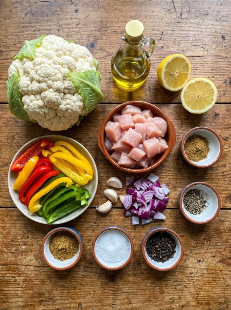 Ingredients for cauliflower 202604271212