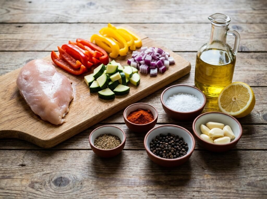 Ingredients for paleo meal 202604301403