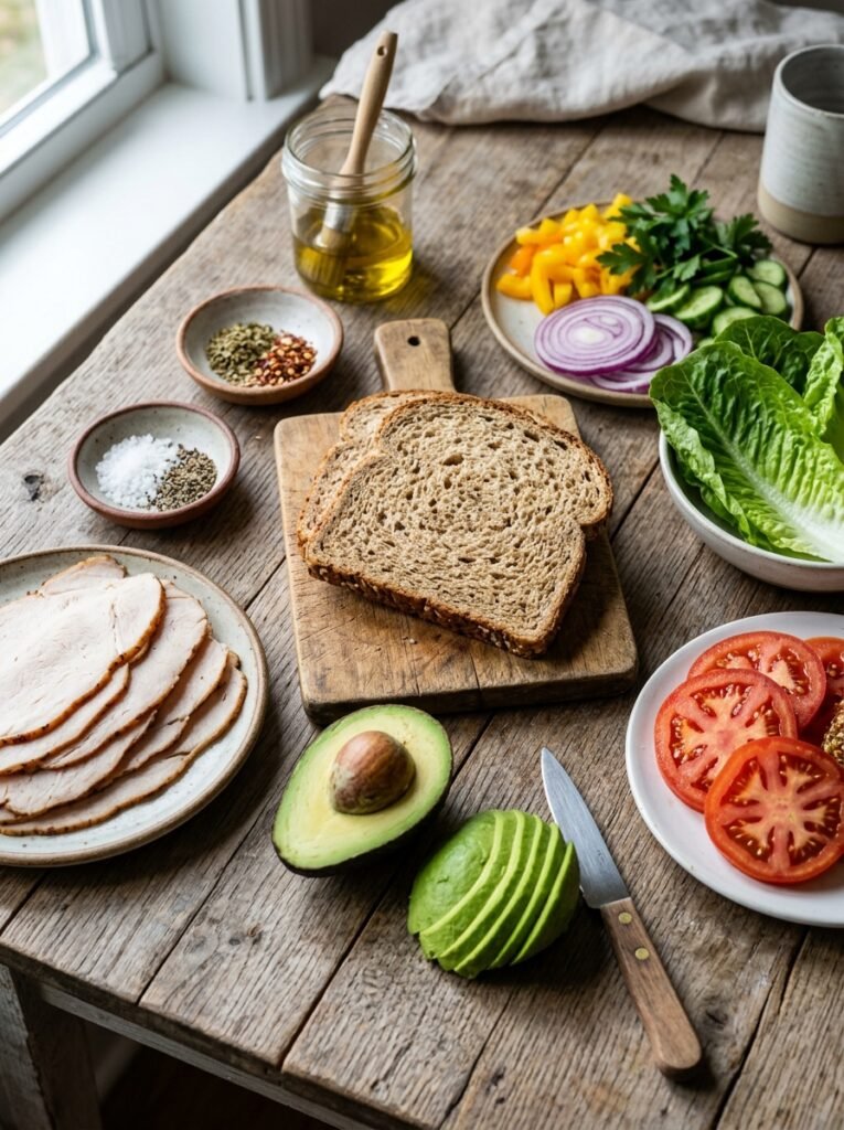 Sandwich ingredients on 202604281605