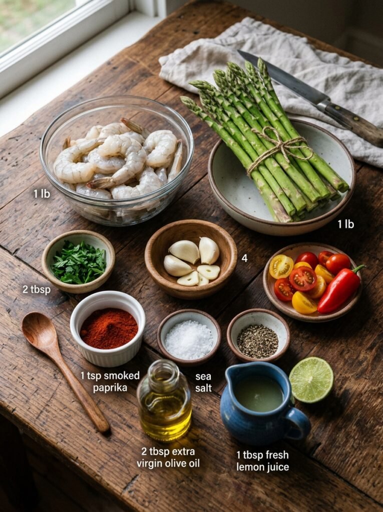 Shrimp asparagus skillet 202604252309