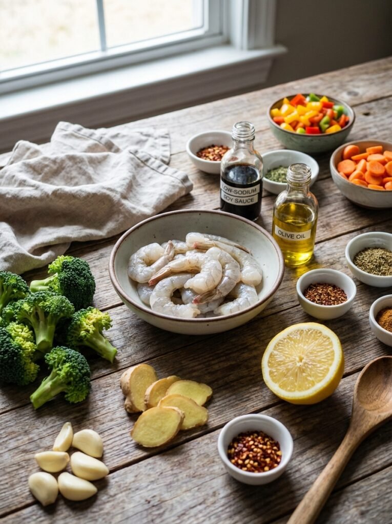 Shrimp broccoli skillet 202604111730