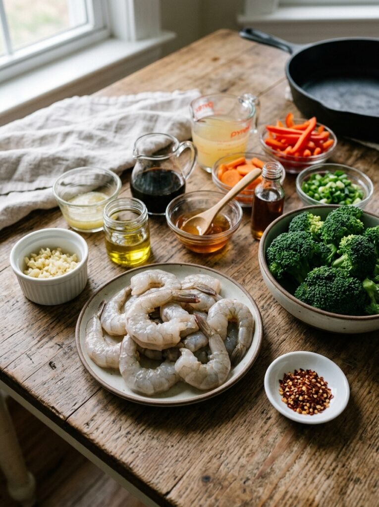 Shrimp broccoli skillet 202604131342
