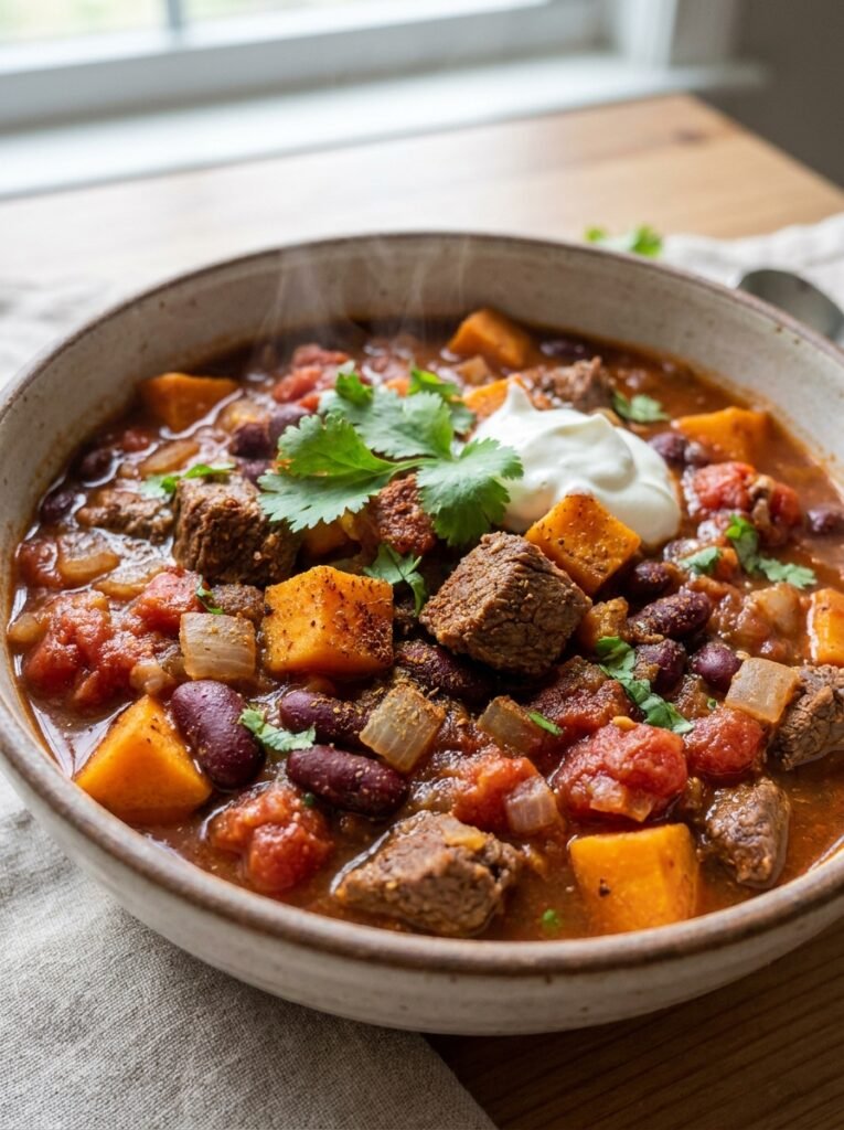 Slow Cooker Venison Chili with Roasted Sweet Potatoes 12 Slow Cooker Venison Chili 202605011703