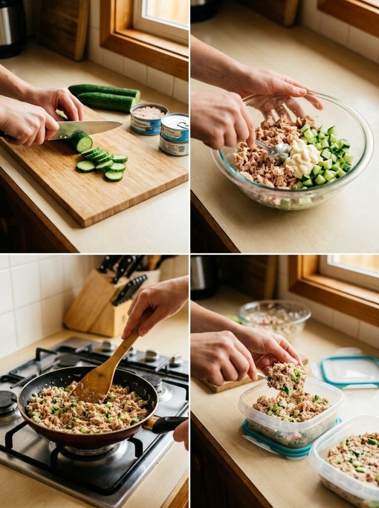 Tuna and Cucumber Lunch Prep: Easy, Healthy, No-Cook Recipe 14 Tuna cucumber lunch prep 202605011729 1