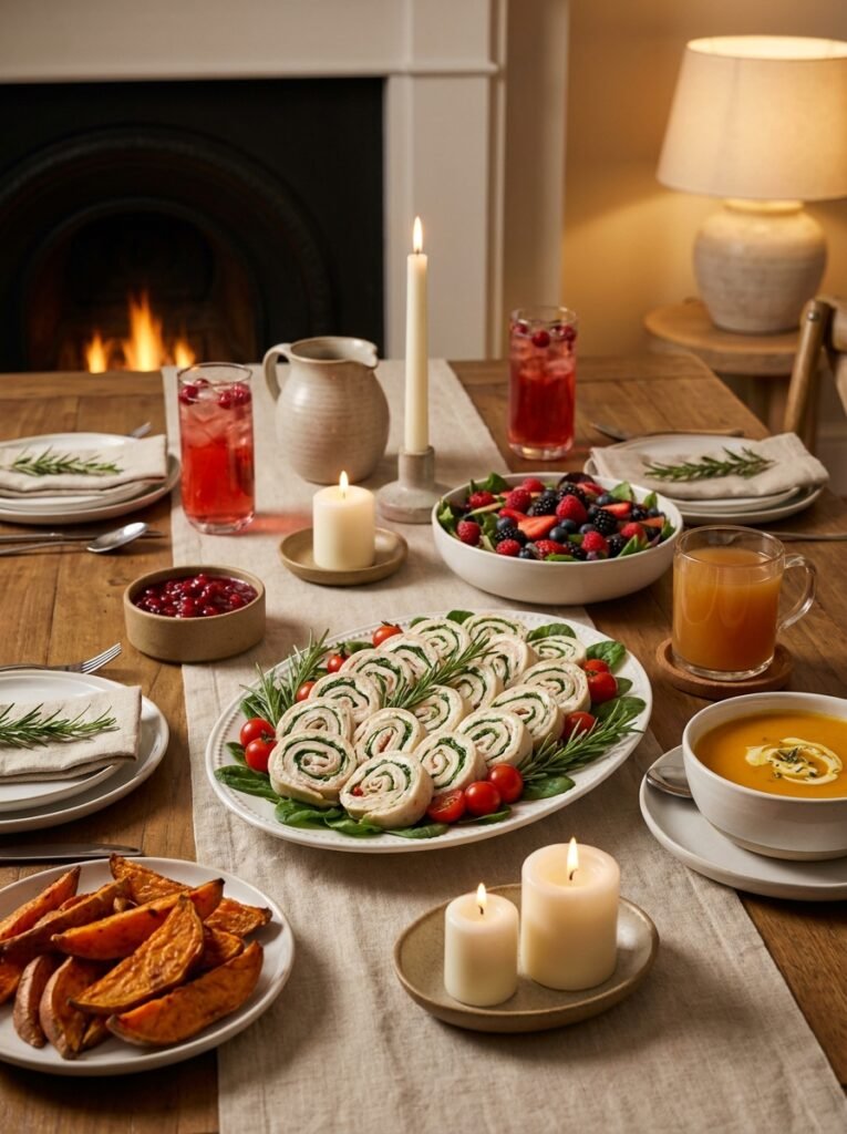 Turkey and Swiss Pinwheels with Baby Spinach 15 Turkey Swiss Pinwheels setup 202605011505