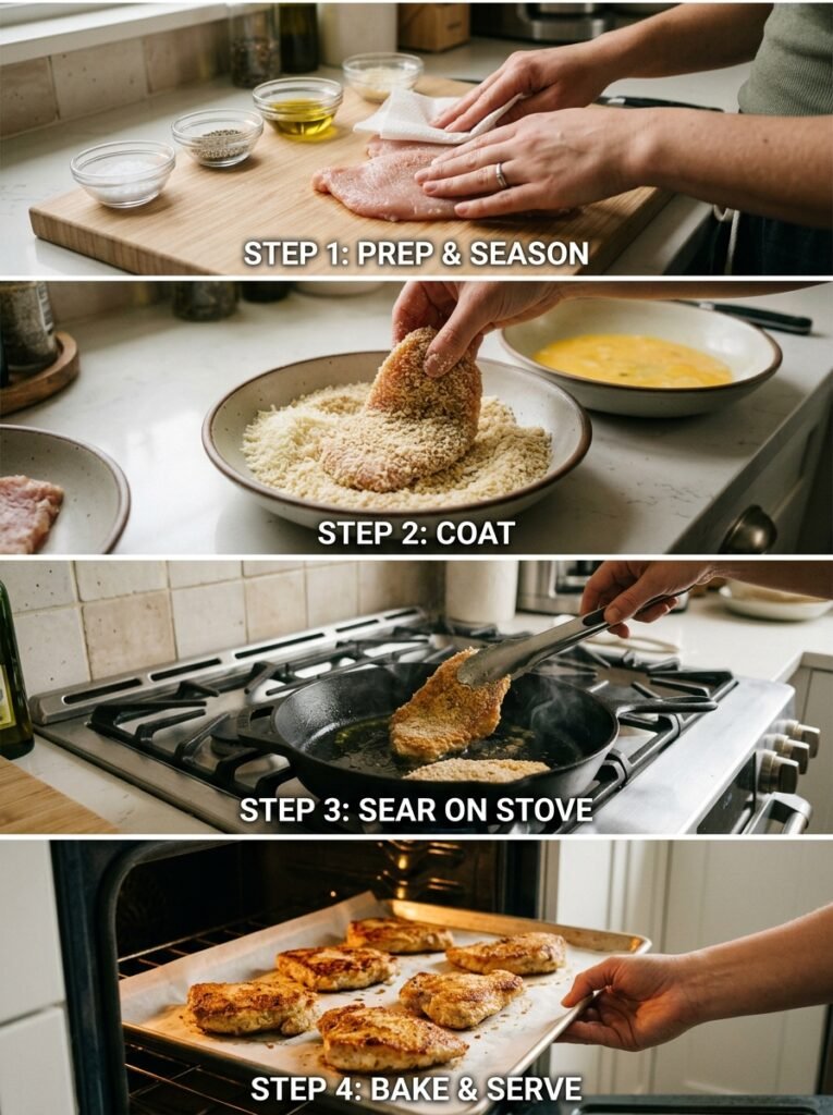 Turkey cutlets cooking 202604102004