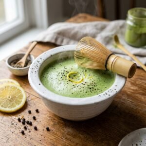 Lemon pepper matcha recipe