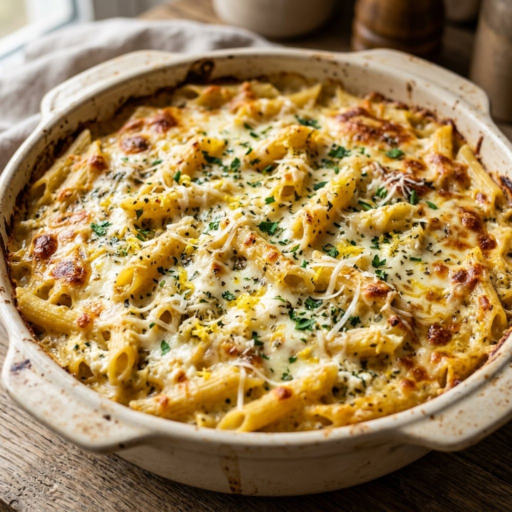 Lemon Ricotta Pasta Bake Recipe