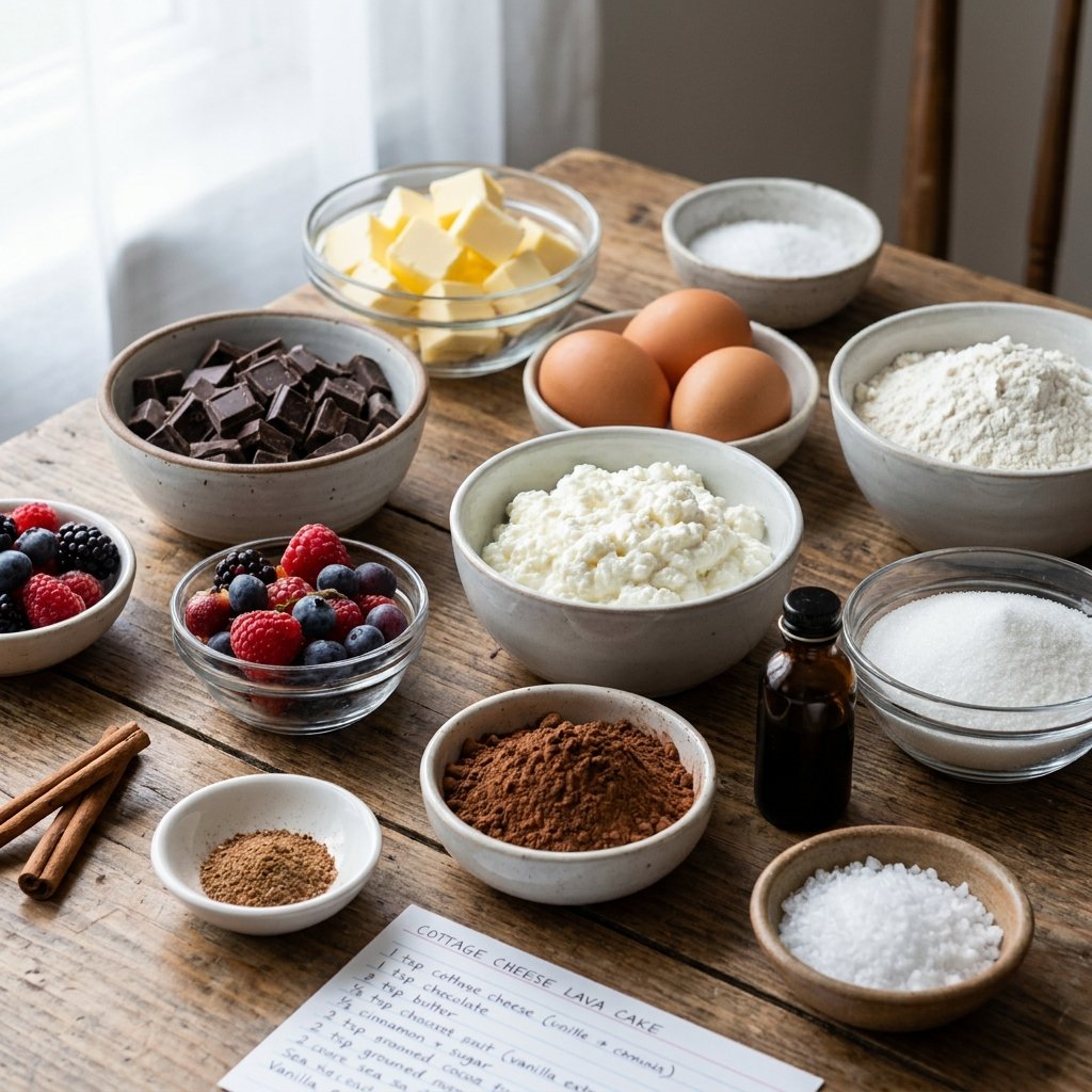cottage cheese lava cake Recipe