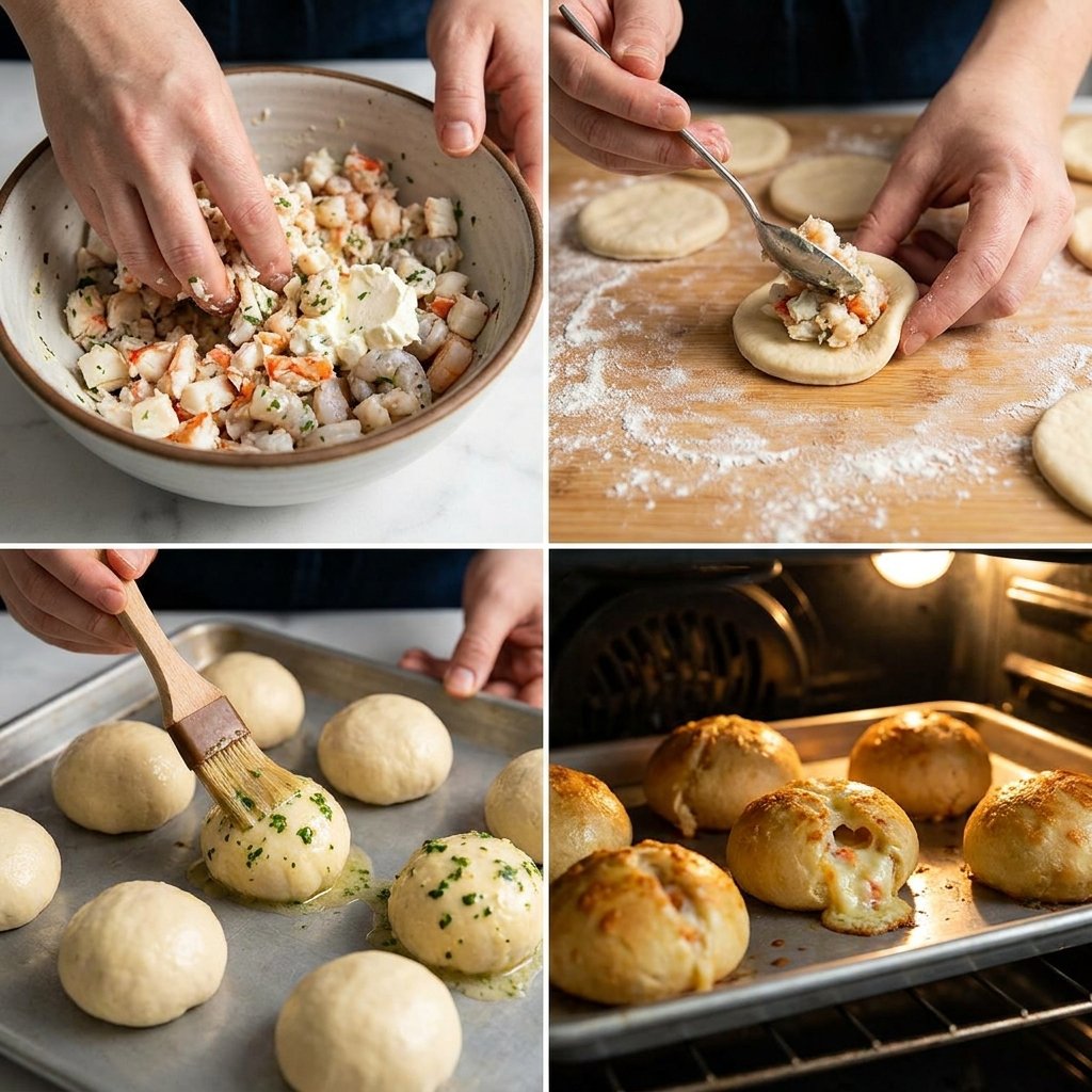Crabby Shrimp Stuffed Garlic Bread Bombs Recipe: Crispy Appetizer Perfection 2026 14 crabby shrimp stuffed garlic bread bombs recipe