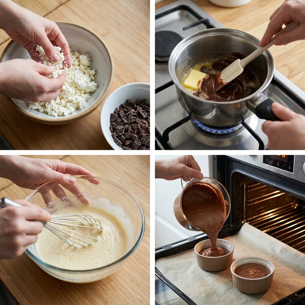 cottage cheese lava cake Recipe
