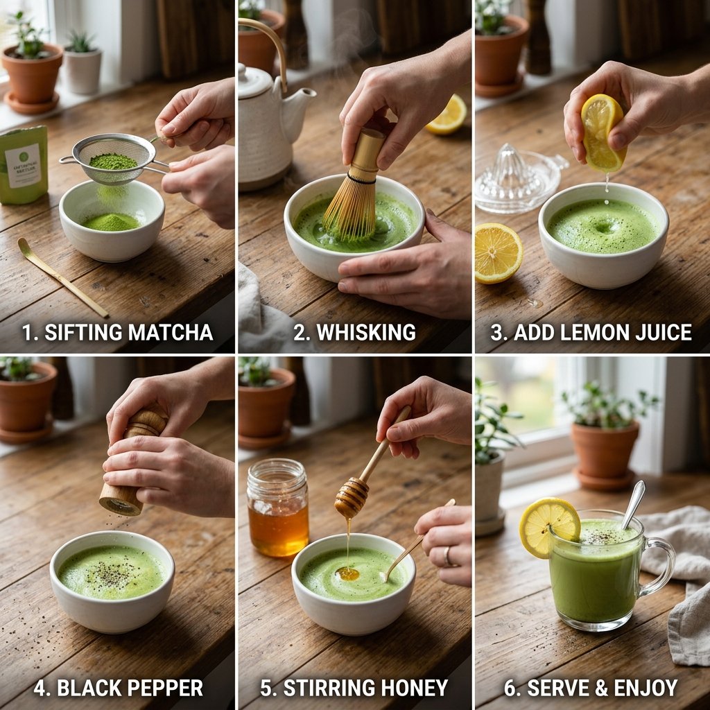 Lemon Pepper Matcha Recipe: Fresh Green Tea Drink with Citrus Zing 2026 14 Lemon pepper matcha recipe