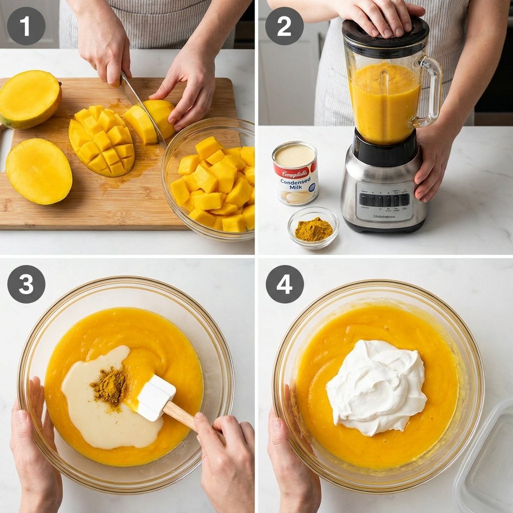 Instant Mango Ice Cream with Cool Whip Curry: A No-Churn Frozen Dessert Recipe 2026 14 instant mango ice cream with cool whip curry