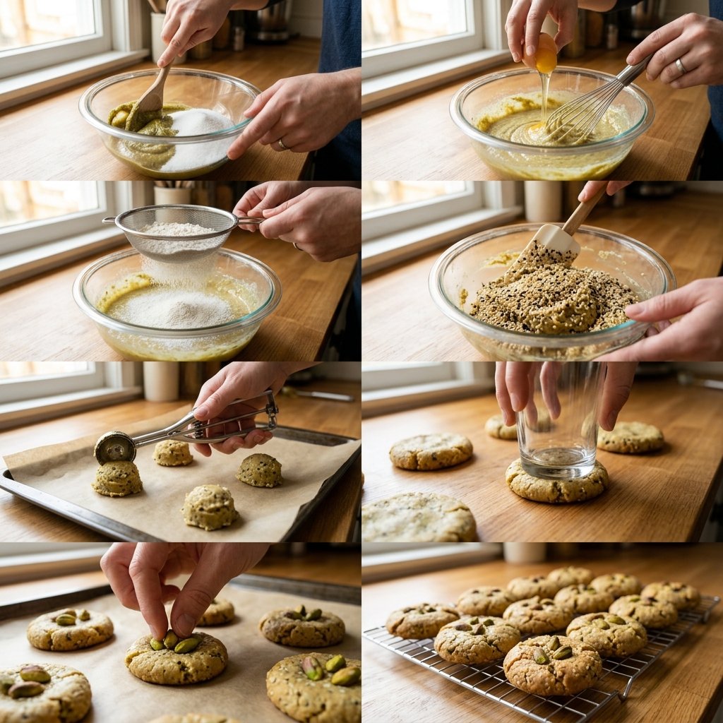 Sesame and Pistachio Butter Cookies Recipe: Nutty, Crispy Homemade Treats 2026 14 Sesame and Pistachio Butter Cookies recipe