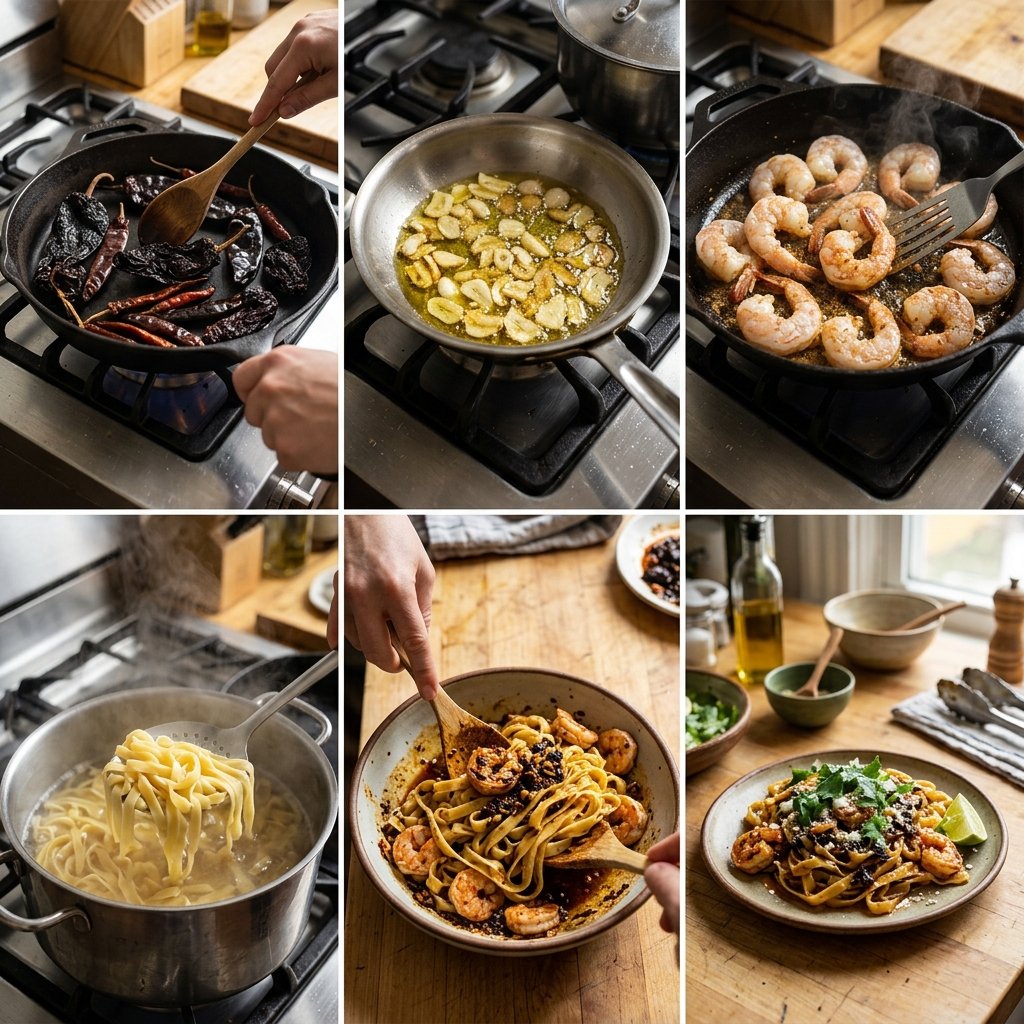 Salsa Macha Pasta With Shrimp Recipe: A Spicy and Crispy Seafood Delight 2026 14 Salsa Macha Pasta With Shrimp recipe