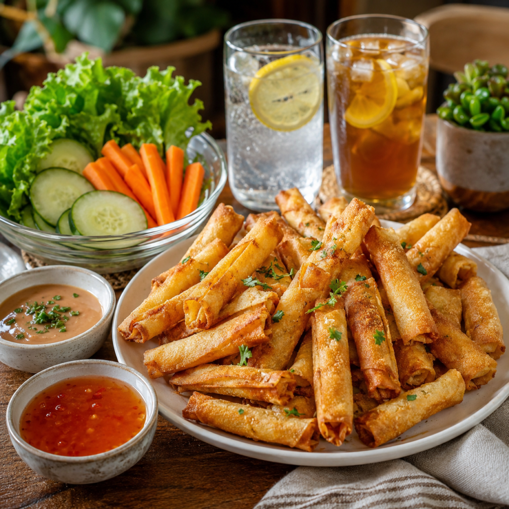 Air fryer lumpia chips weight loss snack Recipe