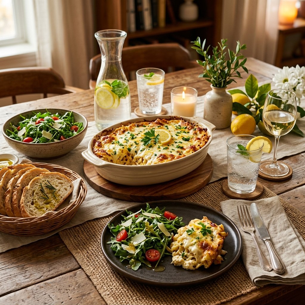 Lemon Ricotta Pasta Bake Recipe