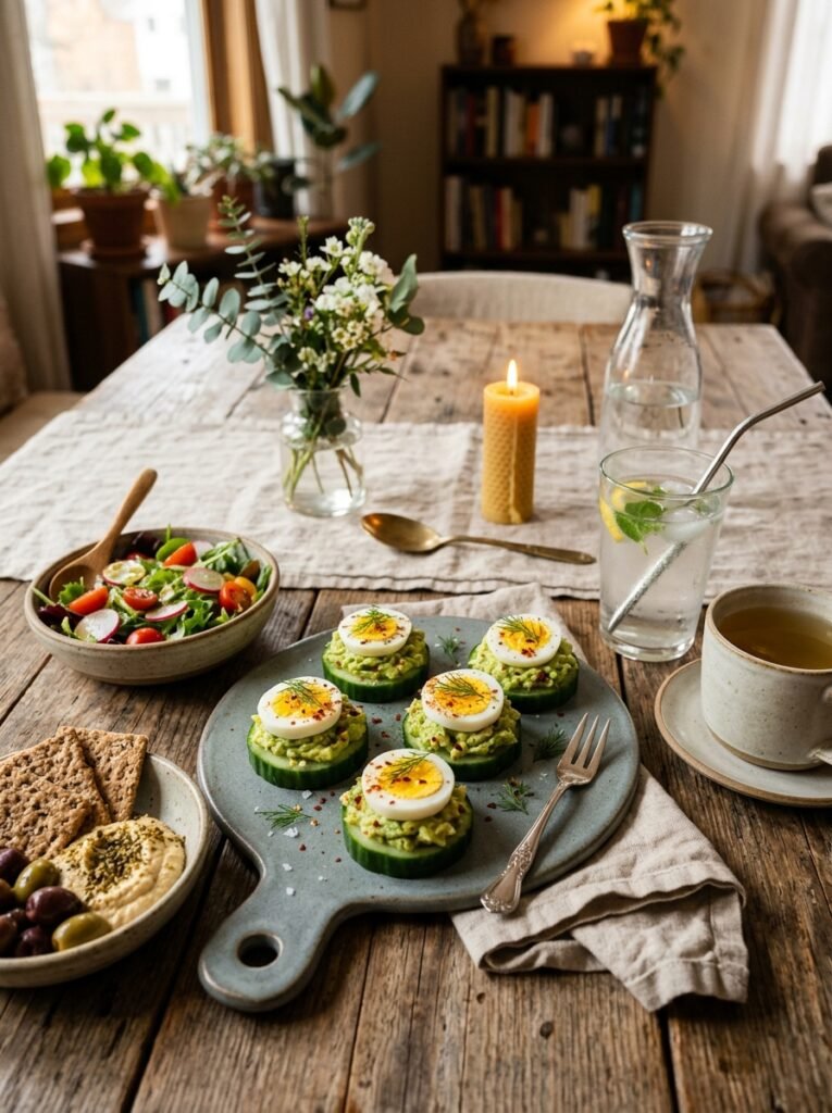 high protein avocado egg cucumber bites 15 Avocado egg cucumber bites setup 202606051409