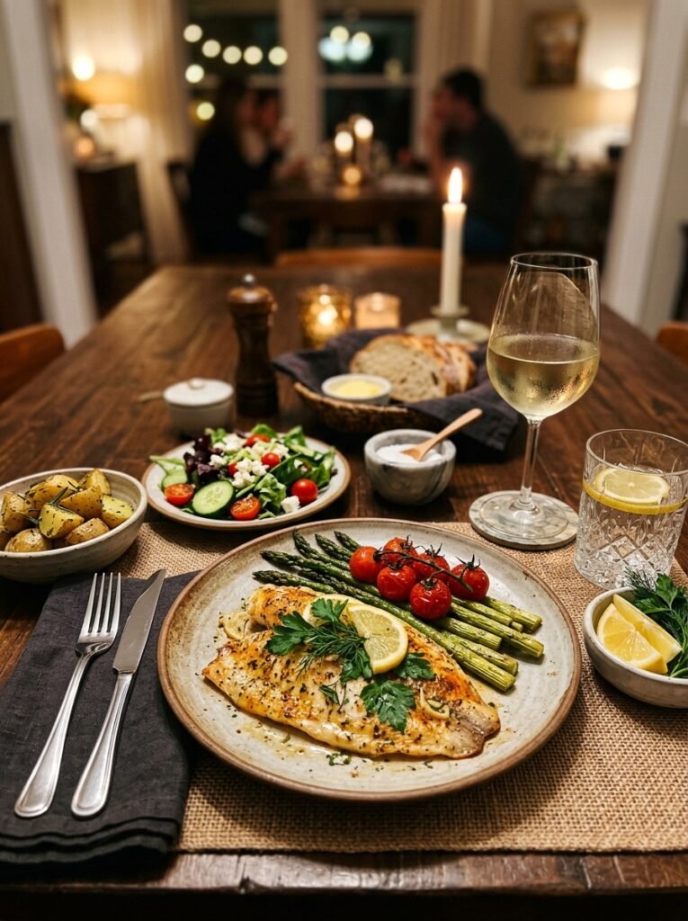 Baked Tilapia with side dishes 202605021359