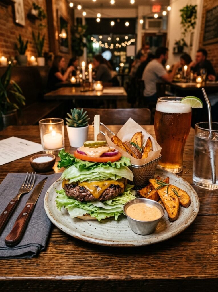 High Protein Beef Burger Lettuce Dinner Stack 15 Beef burger lettuce dinner stack 202605212142