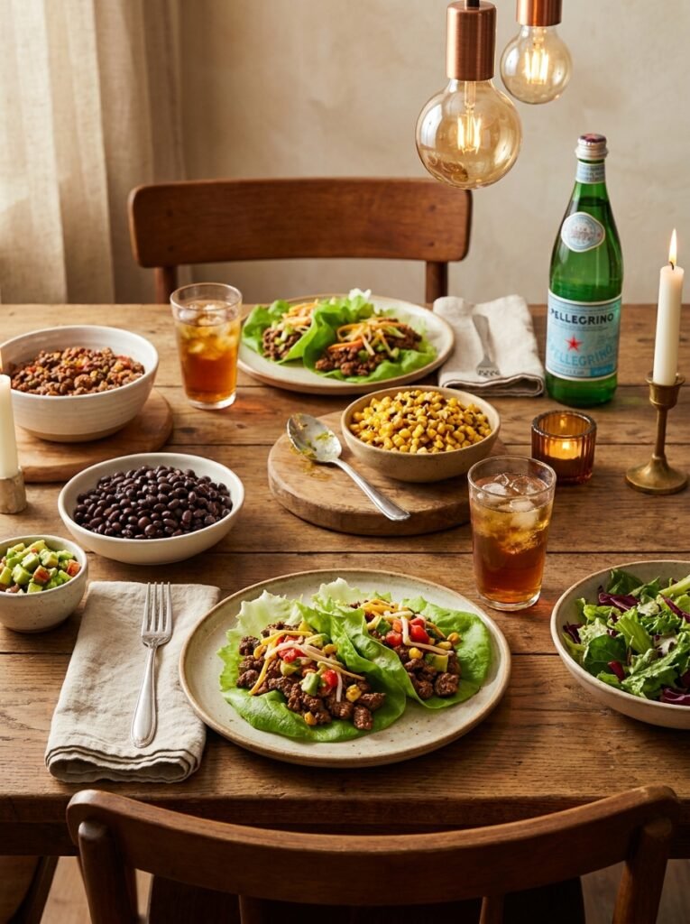 high protein beef taco lettuce dinner wraps 15 Beef taco lettuce wraps dinner 202605131453