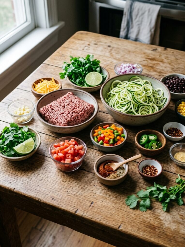 Beef taco zucchini noodle skillet 202606081409 1