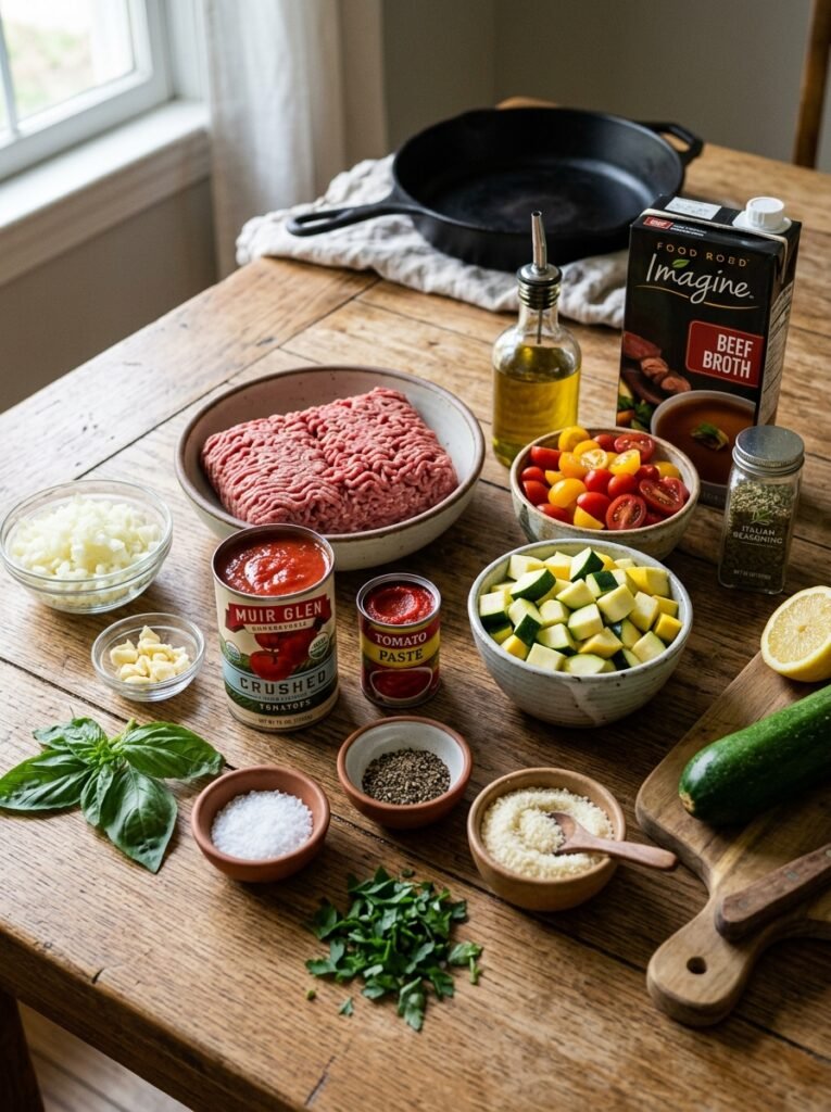 Easy High Protein Beef Tomato Zucchini Skillet 13 Beef tomato zucchini skillet ing… 202605231232