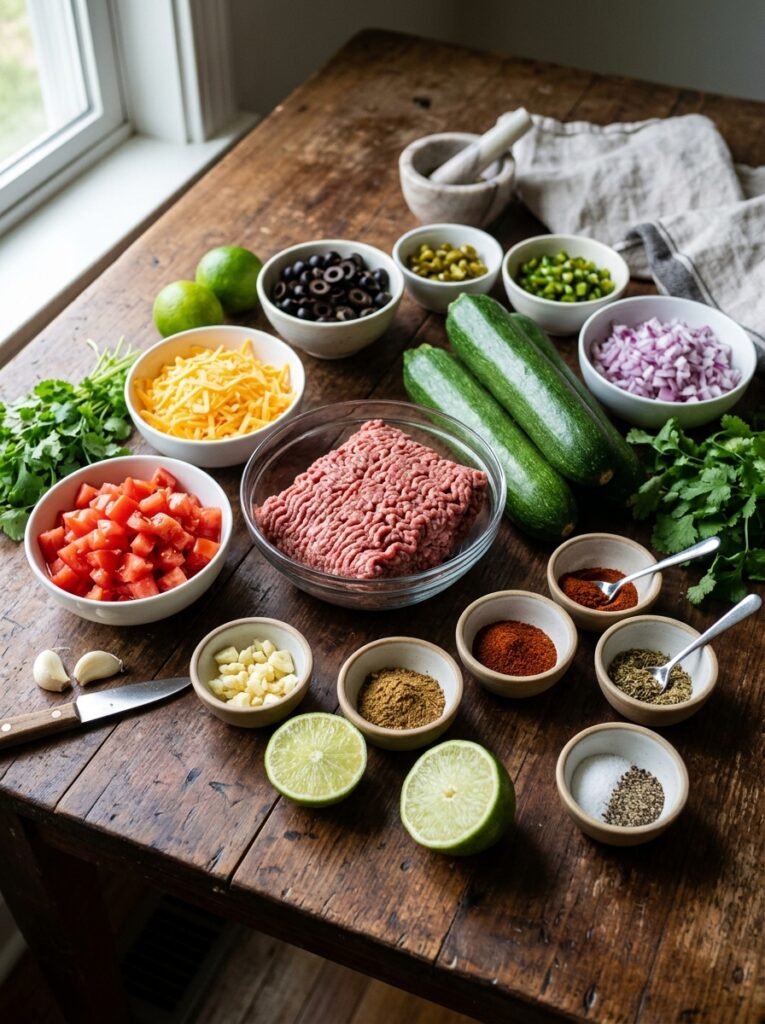 Beef zucchini taco boats ingredi… 202605311310