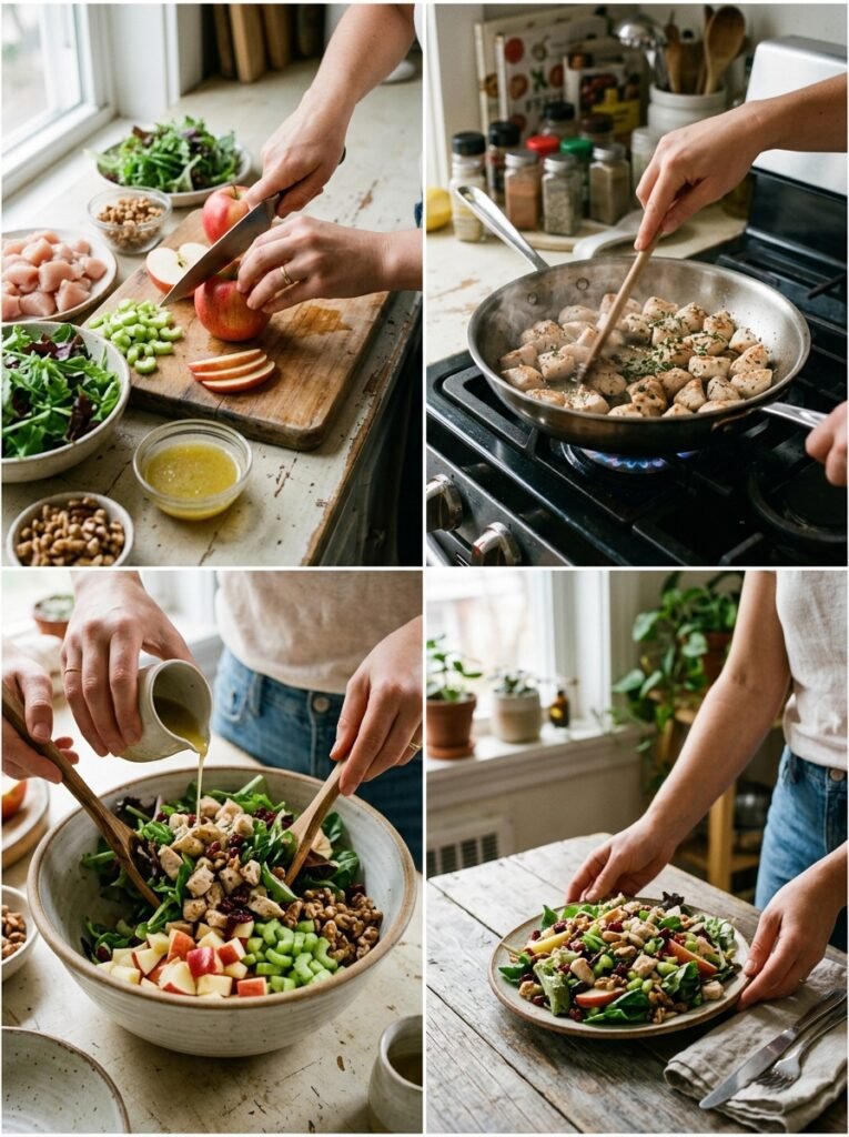 Chicken and Apple Lunch Salad: The Ultimate Healthy Recipe 14 Chicken Apple Salad cooking process 202605012107