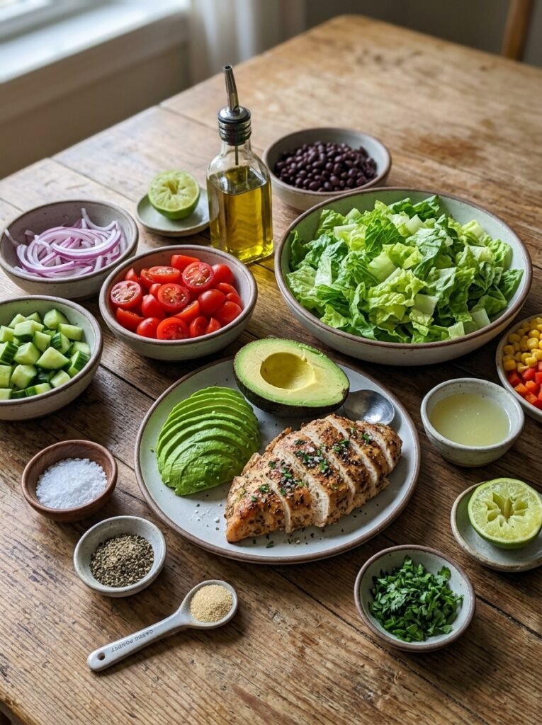 High Protein Chicken Avocado Lettuce Lunch Bowl 13 Chicken avocado lettuce lunch bowl 202606081455 1