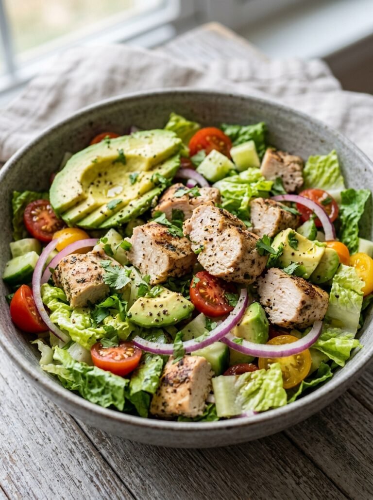 High Protein Chicken Avocado Lettuce Lunch Bowl 17 Chicken avocado lettuce lunch bowl 202606081455