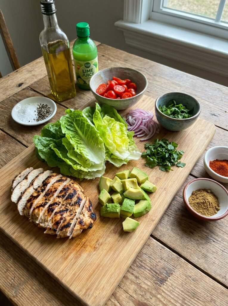 High Protein Low Calorie Chicken Avocado Lettuce Salad: A Crisp, Fresh Recipe 13 Chicken avocado lettuce salad in… 202605131458