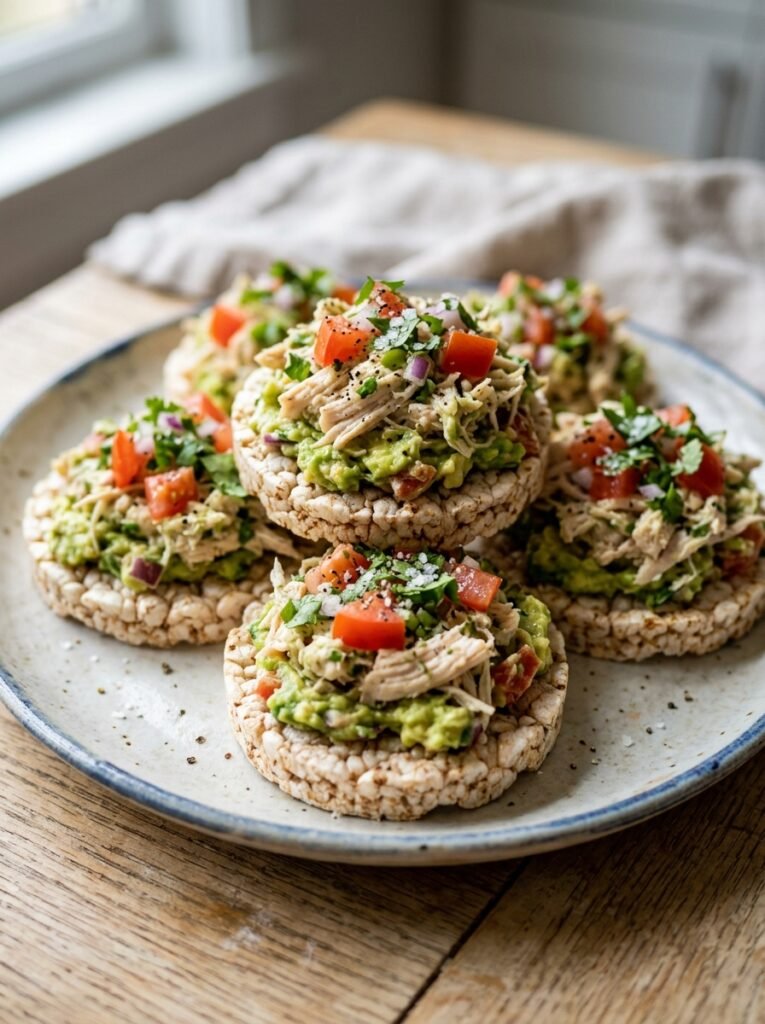 High Protein Chicken Avocado Rice Cake Bites: A Homemade Healthy Snack 12 Chicken avocado rice cake bites 202605240008