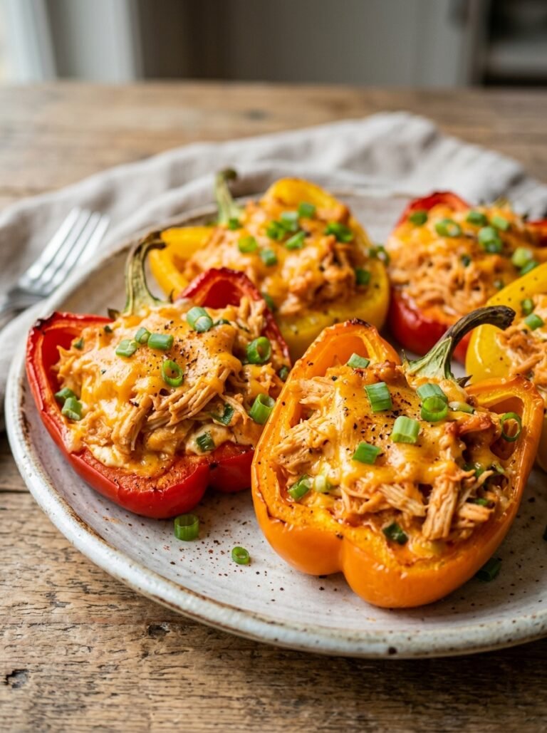 high protein chicken buffalo pepper boats 17 Chicken buffalo pepper boats 202606041424