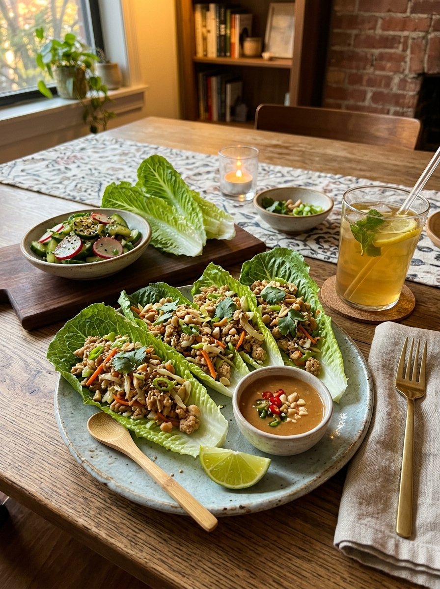 high protein low calorie chicken cabbage lettuce wraps 15 Chicken cabbage lettuce wraps 202605051450