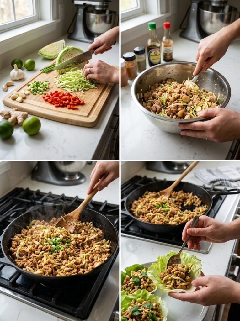 high protein low calorie chicken cabbage lettuce wraps 14 Chicken cabbage lettuce wraps co… 202605051450