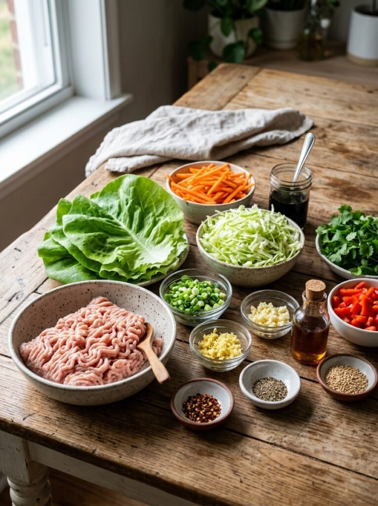 high protein low calorie chicken cabbage lettuce wraps 13 Chicken cabbage lettuce wraps in… 202605051449