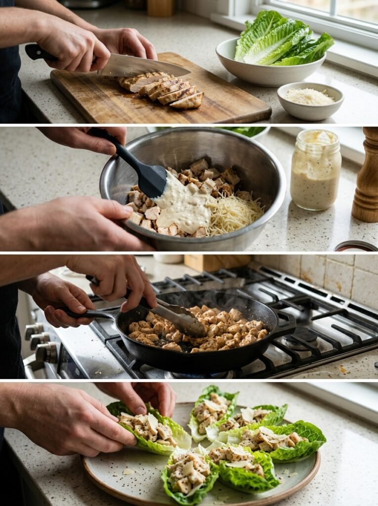 High Protein Chicken Caesar Lettuce Bites 14 Chicken caesar lettuce bites coo… 202605202252