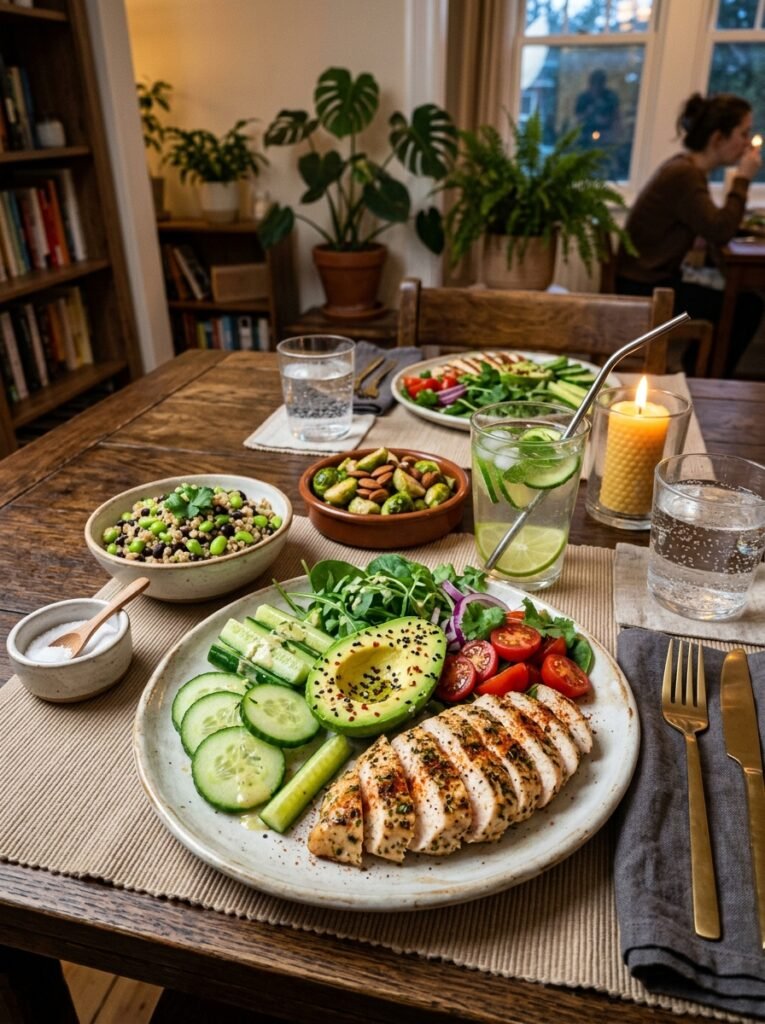 High Protein Low Calorie Chicken Cucumber Avocado Plate 15 Chicken cucumber avocado plate 202606021411 1
