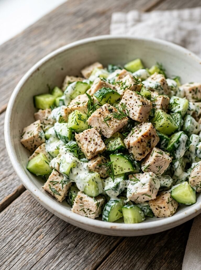 High Protein Low Calorie Chicken Cucumber Dill Salad 17 Chicken cucumber dill salad 202606101500
