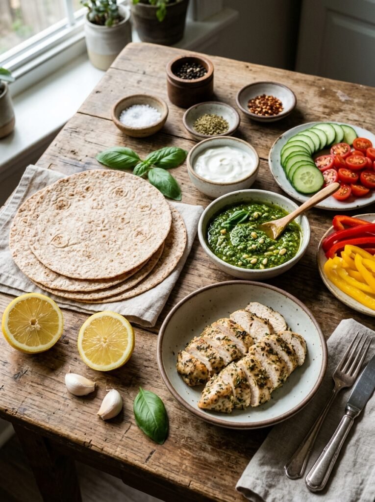 High Protein Chicken Cucumber Pesto Lunch Rolls 13 Chicken cucumber pesto lunch rolls 202606101443 1