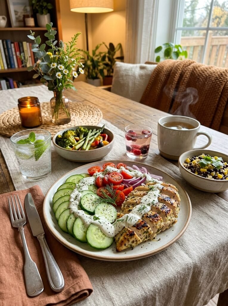 high protein low calorie chicken cucumber ranch plate: The Ultimate Healthy Dinner Recipe 15 Chicken cucumber ranch plate 202605171838