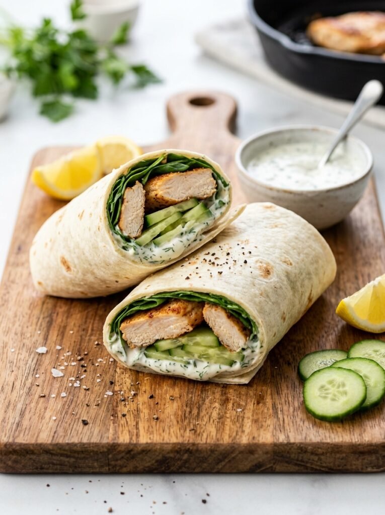easy high protein chicken cucumber ranch wraps 15 Chicken cucumber ranch wraps 202605102146